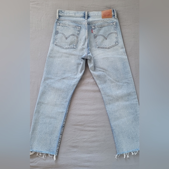 Levis straight ankle womens ripped jeans - Picture 2 of 4